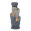 Weather Resistant Floor Fountain with Light