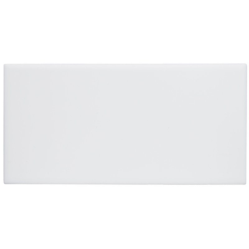 Berkeley 4" x 8" Ceramic Subway Tile, Matte Arctic White