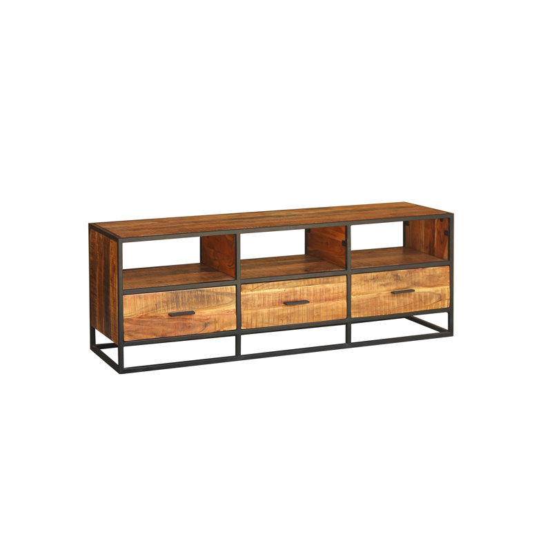 Cumby Unfinished TV Stand for TVs up to 70", Natural