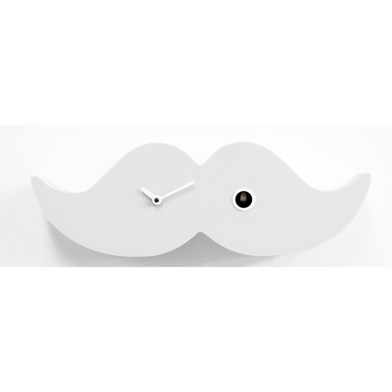 Vinita Wood Wall Clock, White