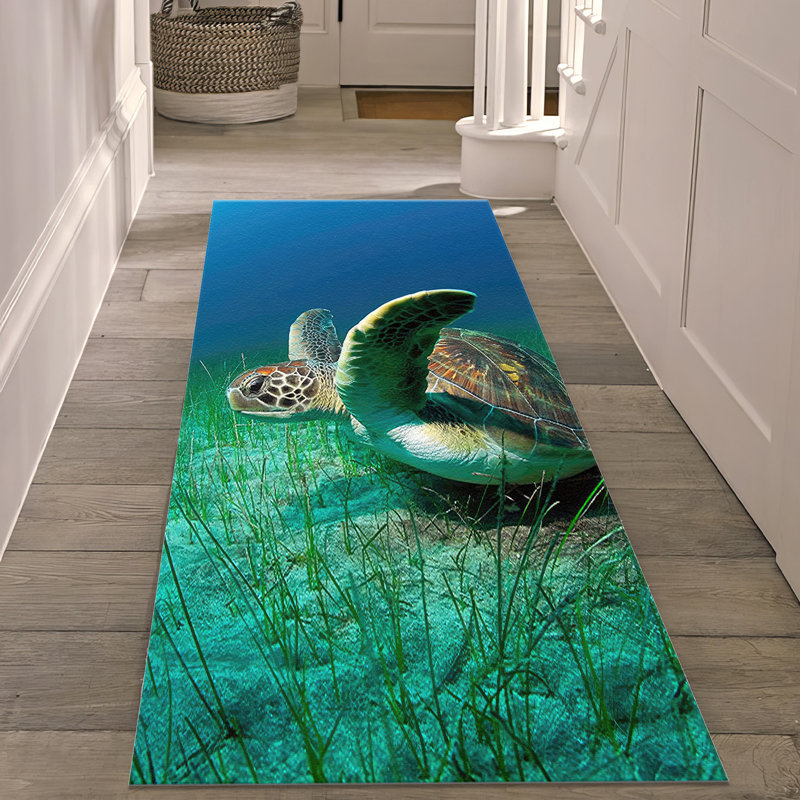 Abstract Floral Designer Non-Woven Soft Type Printed Rug for Living Room, Bedroom, and Study Area Aesthetics