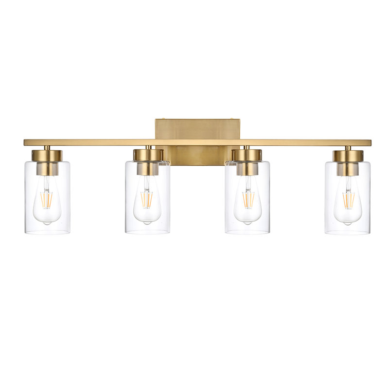 Dimmable Vanity Light, Brass, 4