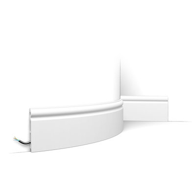 Plastic 78.75 in. W x 5.38 in. L Wall Base in