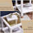 2-Layer Glass Square End Table-1882445146