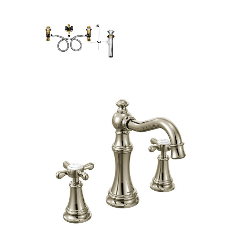 Robinet pour salle de bain Weymouth, Nickel poli
