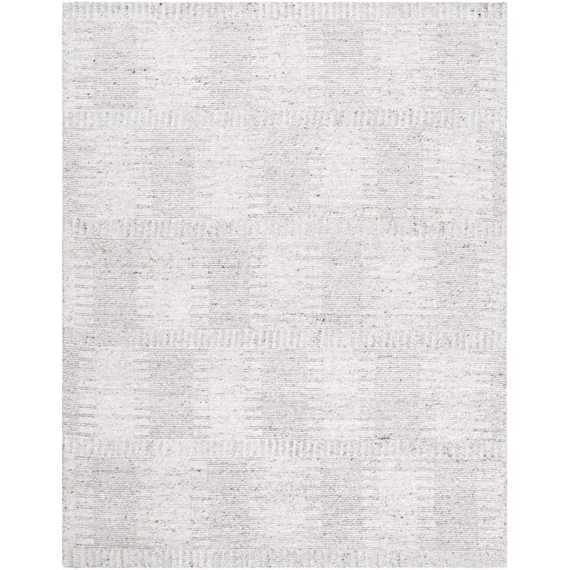 Maine Handmade Wool Geometric Area Rug, Rectangle 9' x 12'