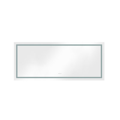 72 X 30 Inch LED Bathroom Mirror With Front And Backlight, Wall Mounted Vanity Mirror, Anti-Fog, Memory, Stepless Dimmable