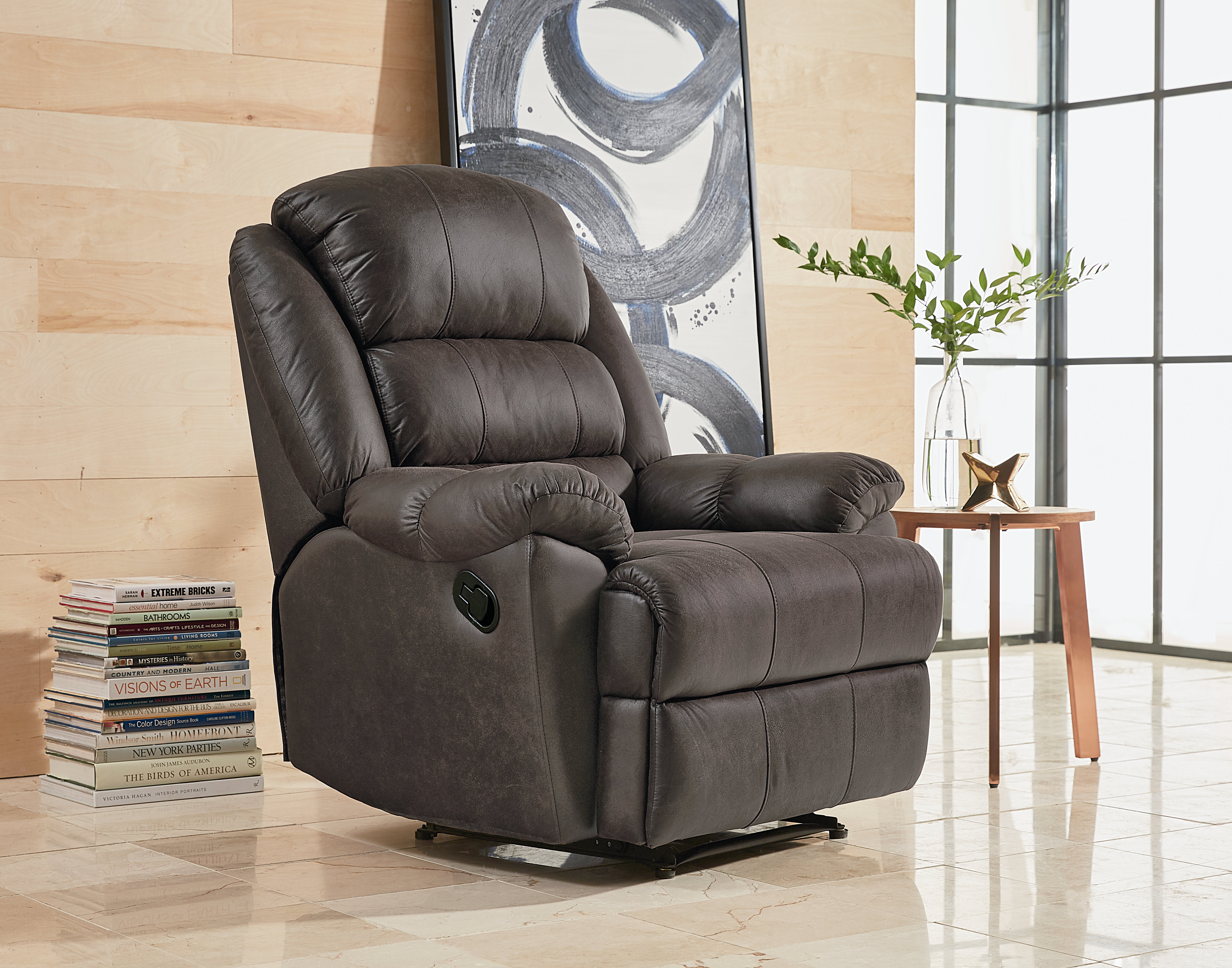 Lawrence Reclining Chair  Fabric or leather recliner chairs