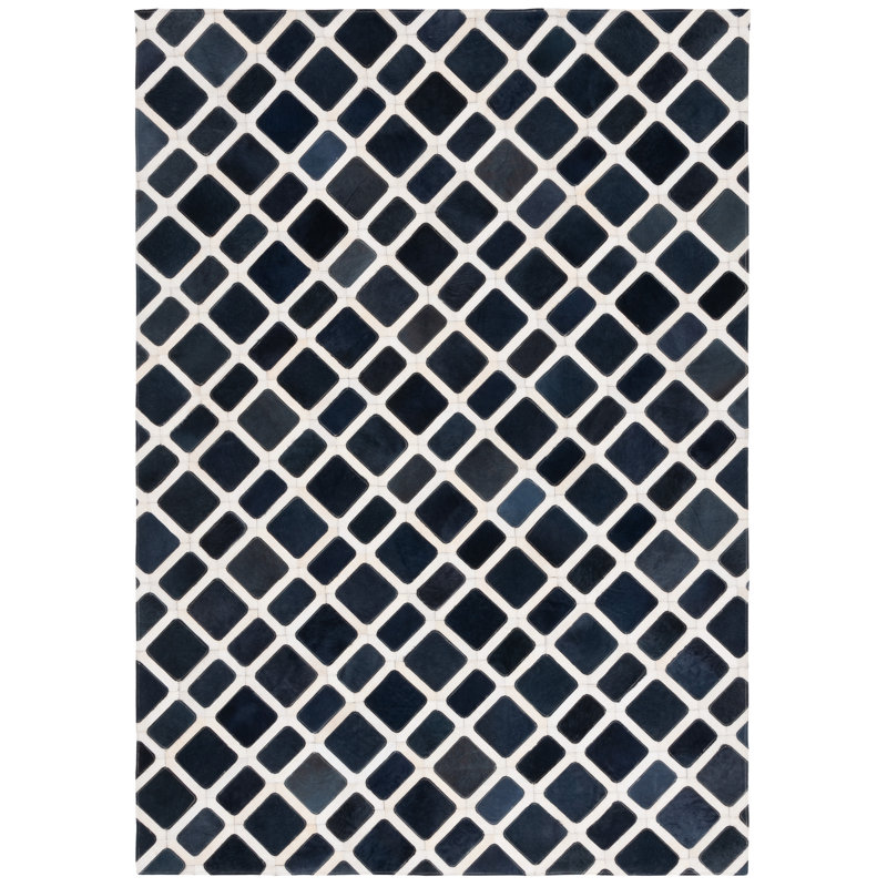 Tapis en cuir tissé à la main Studio Leather 103, Rectangulaire 3 pi x 5 pi