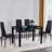4 - Person Glass Top Four Leg Dining Set