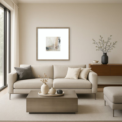 Textured Layers Subtle Movement by Hazel J Wood Framed Wall Art Print