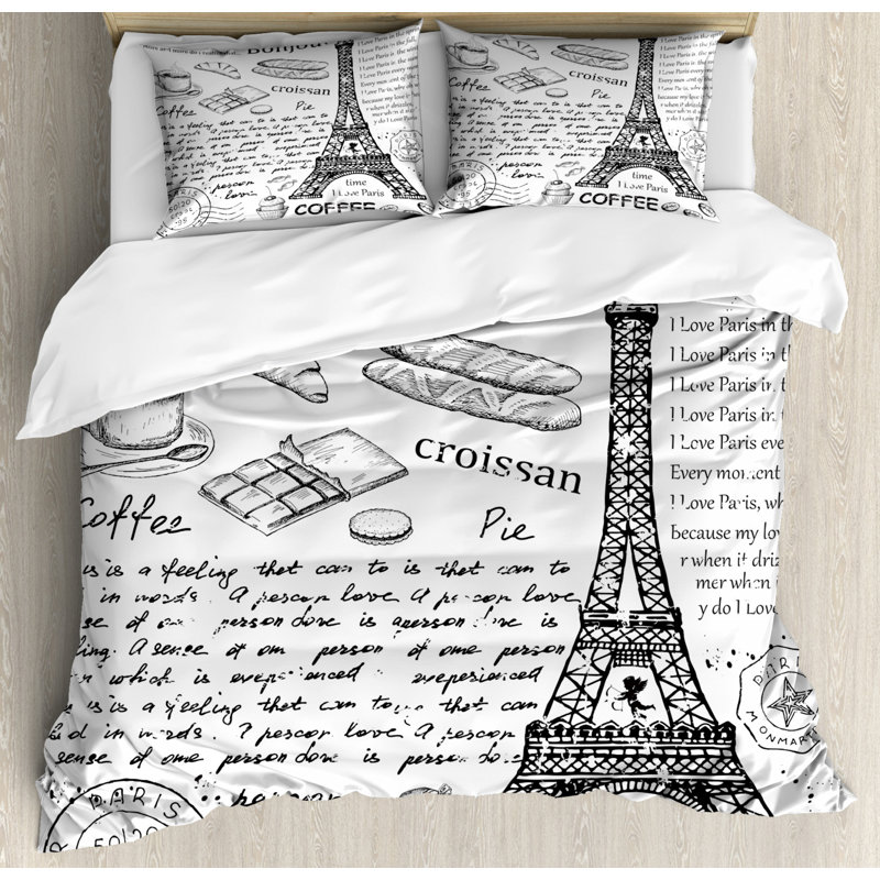 Eclectic Polyester Duvet Cover, King Duvet Cover + 2 King Shams