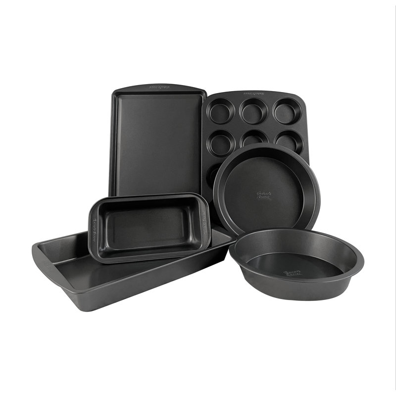 Non-stick Gray Steel Cookie Sheet Bakeware Set