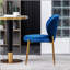Chaise de salle à manger en velours Contemporary