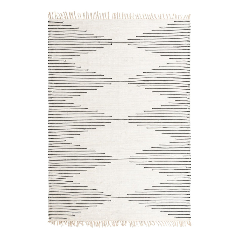 Albertas Cotton Geometric Indoor Rug, Rectangle 7'1" x 10'