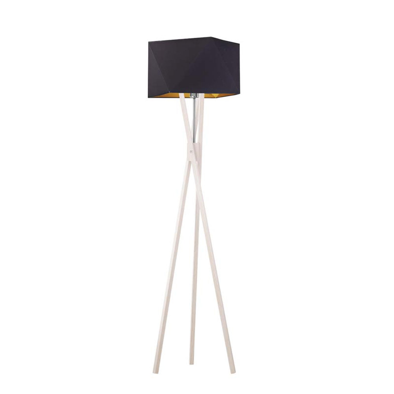 Ravi 150cm Tripod Floor Lamp, Chrome, Black