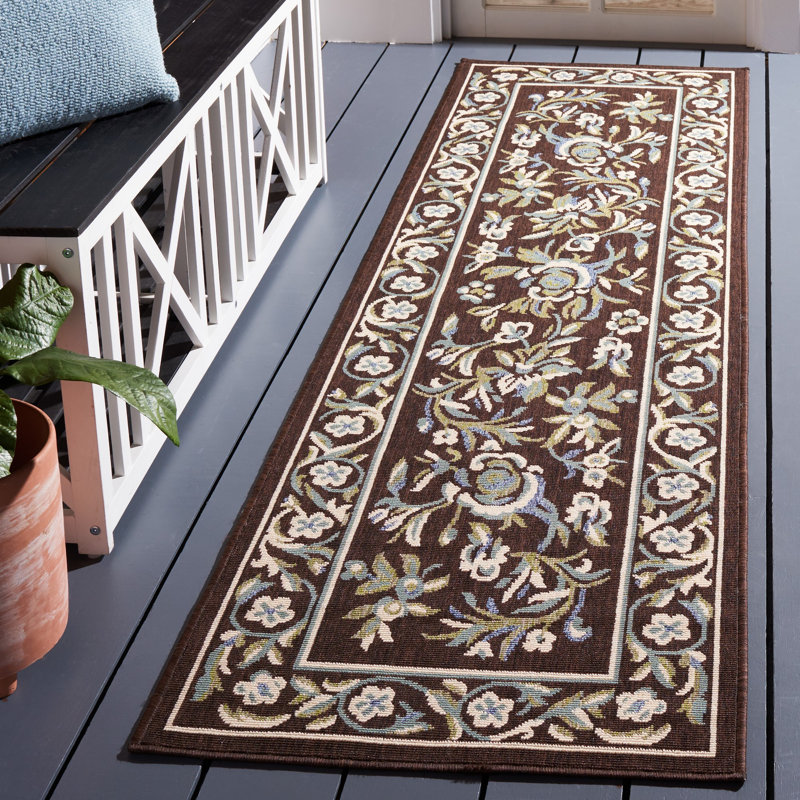 Centeno Veranda Performance Floral Indoor/Outdoor Area Rug, Runner 2'3" x 8'