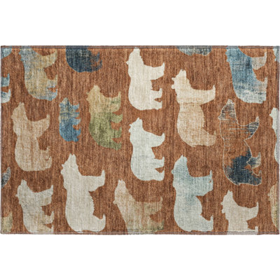 Premium Machine Washable Mayfield AMF2338 Lodge Rug