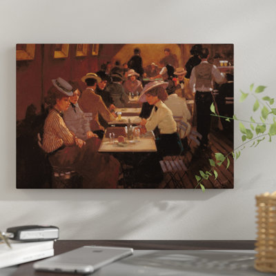 « old bar scene », impression sur toile