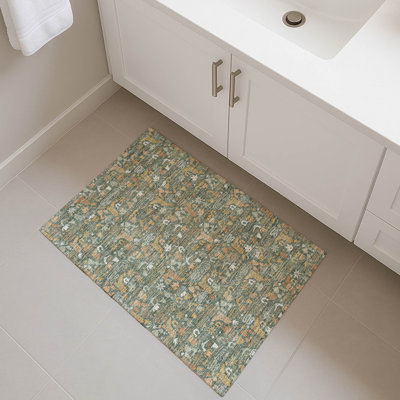Tapis fantaisie lavable à la machine intérieur / extérieur ACN2613