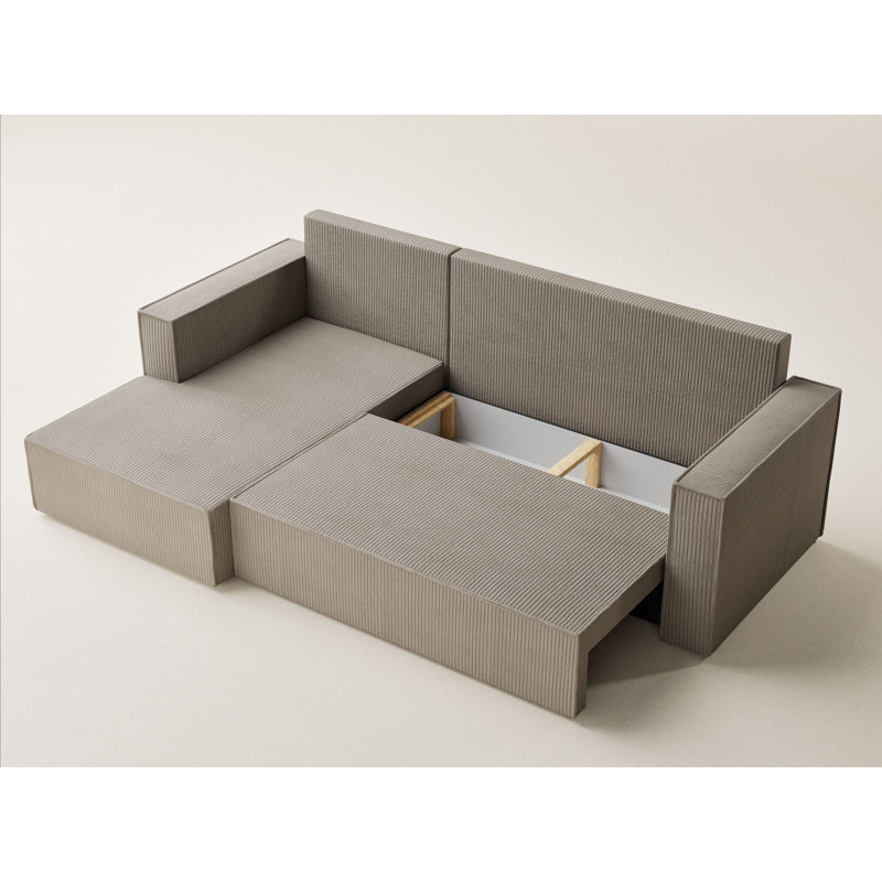 3 Seater Corner Sofa , Left Hand Facing, Beige