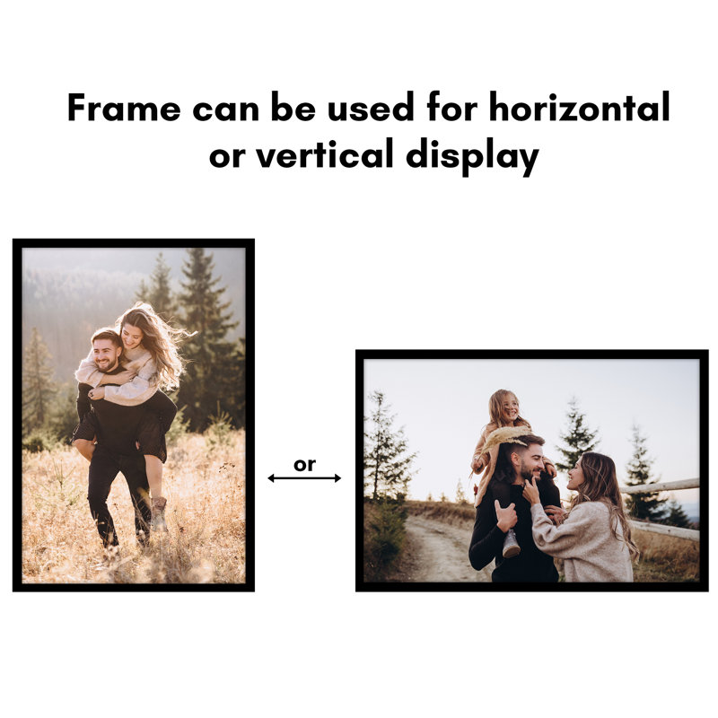 Americanflat Black 24x36 Poster Frame with Thin Molding