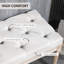 Banc de chambre rembourré 46 po, blanc, crème