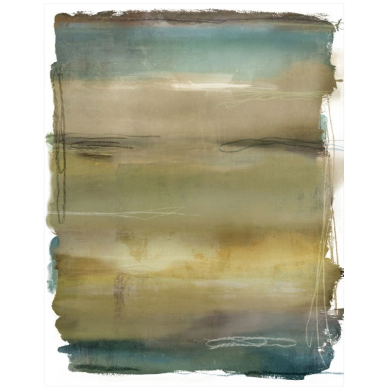 Neutral Haze by Mari Urasawa - Painting, Glass Coat, 45" H x 36" W x 1.5" D