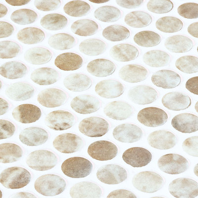 Mosaïque ronde en verre recyclé Spectrum Classic Penny