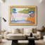 Golfe Juan, 1896 - Paul Signac - Toile encadrée sur mesure-420672024-420672035-420672042