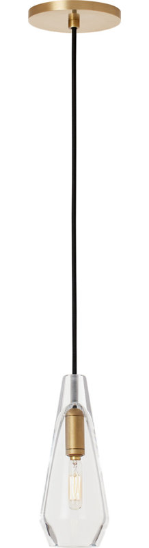 Lustra 1 - Light Pendant, Yes, Natural Brass