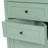 Green Triangle Tall Cabinet With 3 Drawers And Adjustable Shelves For Bathroom-1369310727