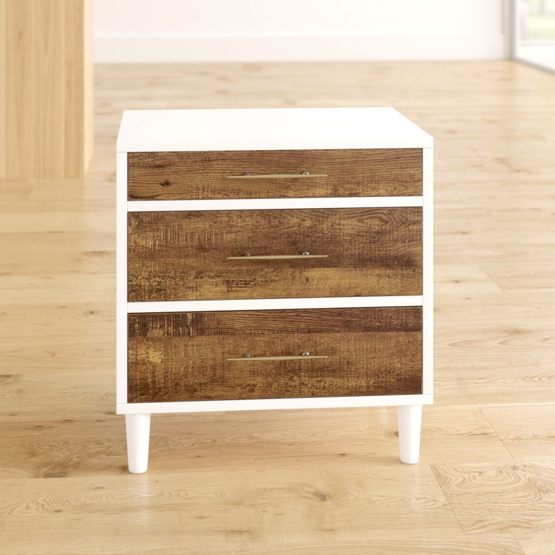 Table de chevet 3 tiroirs leisile