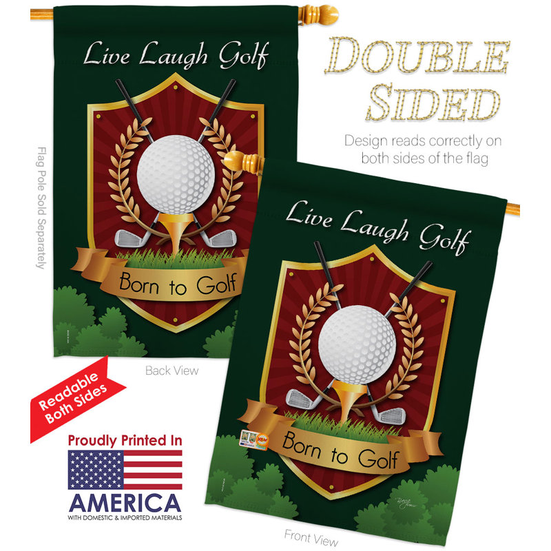 Double Sided 40'' H x 28'' W Polyester House Flag