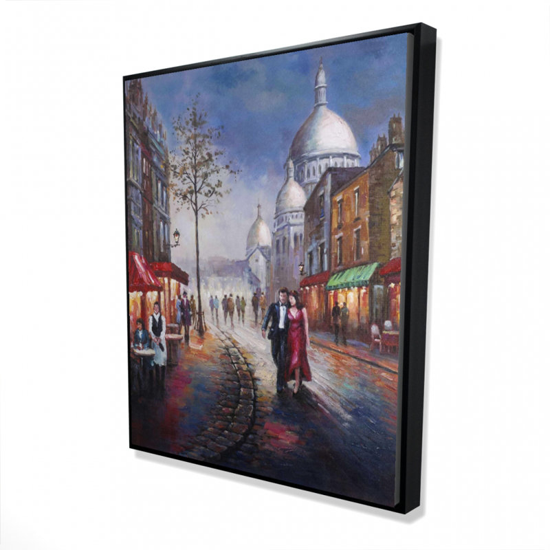 Dressed Up Couple Print On Canvas