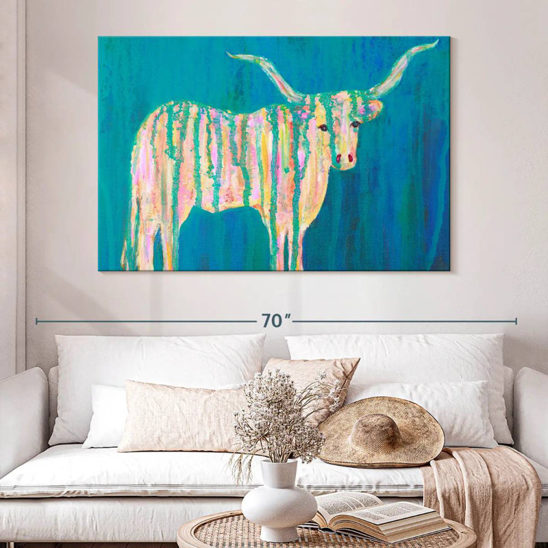 Brampt Texas Longhorns, 34" H x 51" W