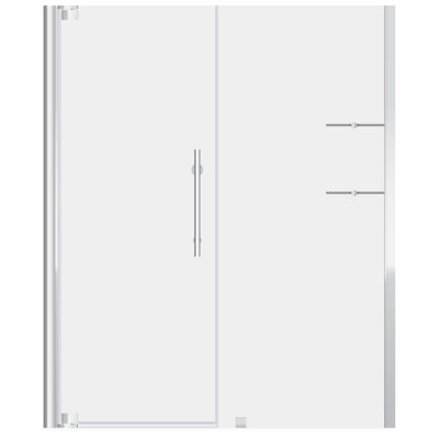 Ultra-G - W x 72'' H Pivot Door Frameless Shower Door with