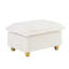 Canapé rembourré avec repose-pieds et coussins décoratifs-1214019259