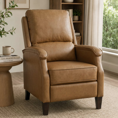 Fauteuil inclinable manuel rembourré pour le salon