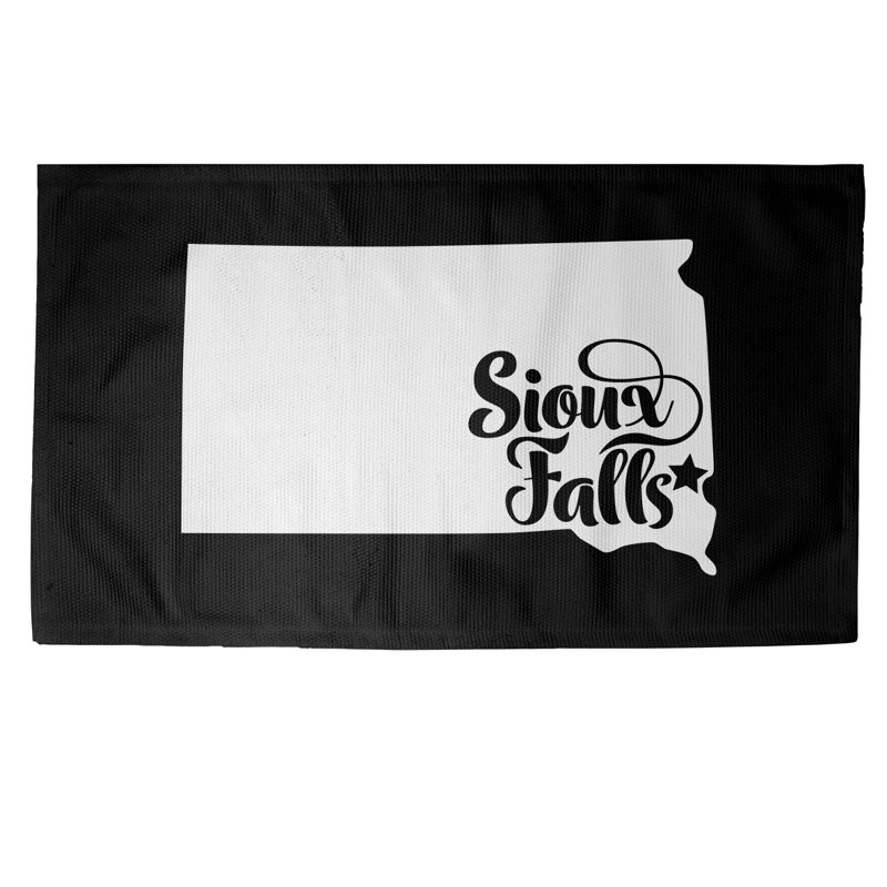 Tapis de zone noire south dakota sioux chutes, Rectangle 2 pi x 3 pi