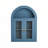 Wall Mounted Arched Cabinet with Glass Doors, Light and Adjustable Shelves for Laundry Room, Bathroom, Kitchen-1701092960