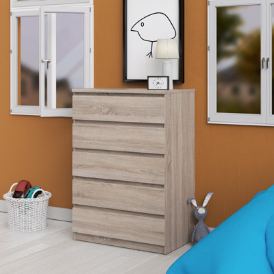 Bewe 76.8cm W 5 - Drawer Chest of Drawers