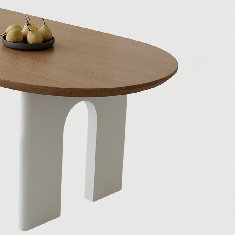 Solid wood large board dining table, 29.52"H x 78.74"L x 31.49"W