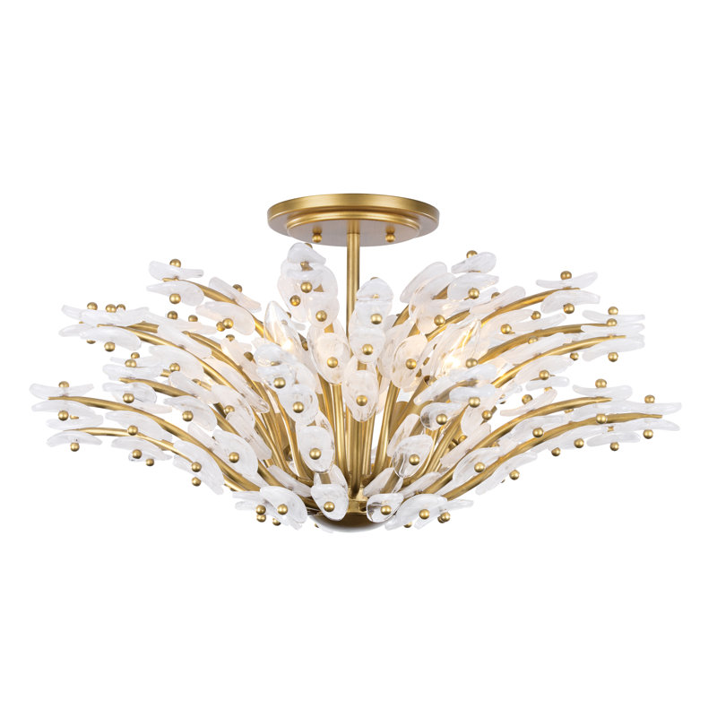 Sorra 24" 6-Light Semi-Flush Mount