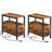 Artimon 24'' Tall 2 - Drawer End Table Set with Storage and Built-In Outlets-584841141