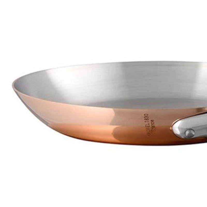 Mauviel M'150 S Frying Pan With Cast Stainless Steel Handle, 10.2-In
