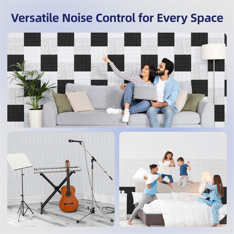 20 Pack Self-Adhesive Acoustic Panels