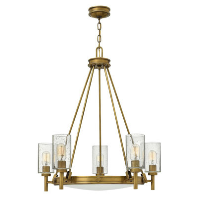 Rennick 5 - Light Waggon Wheel Chandelier