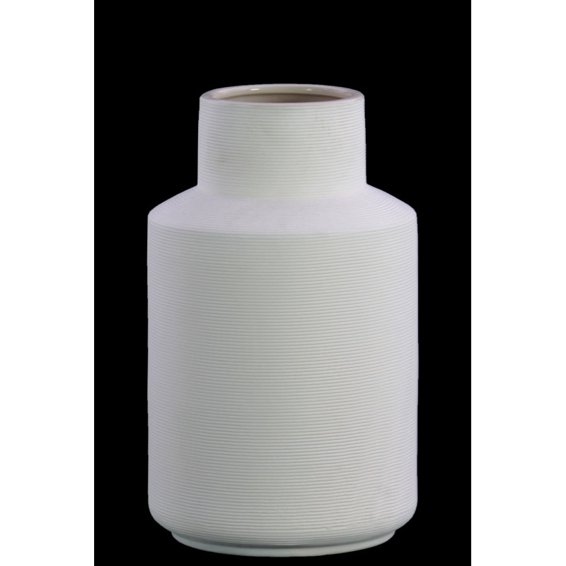 Vase rond en céramique Petree, H 9,75 po x l 6 po x P 6 po