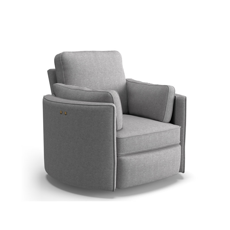 Fauteuil inclinable Vedika, Tissu performance gris colombe, Alimentation